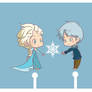 Elsa and Jack with Snowflake