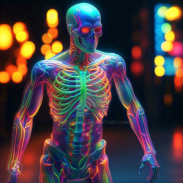 Candy Coated Skeleton by LeilaZayde on DeviantArt