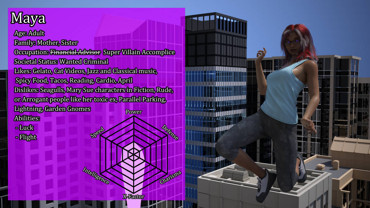 Maya Character Profile 1 by OmniScribbler on DeviantArt