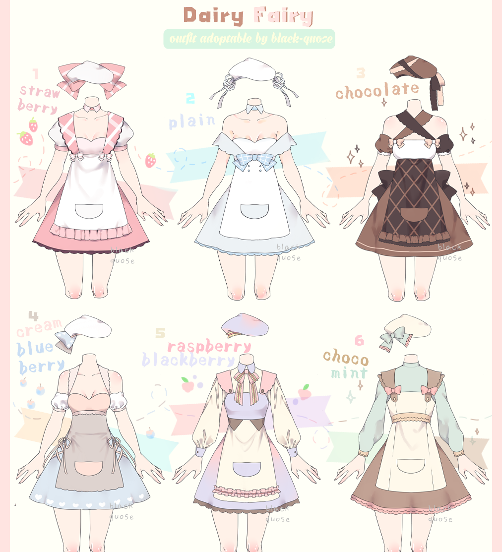 [CLOSED] Dairy Fairy Outfit Adoptable #16