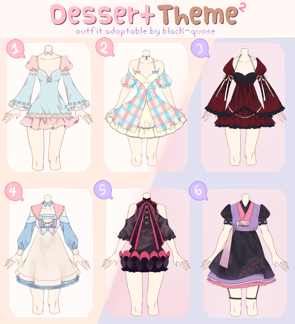 [CLOSED] Dessert Theme 2 Outfit Adopt #23