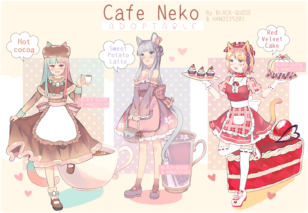 [OPEN] Cafe Neko Adoptable AUCTION #14