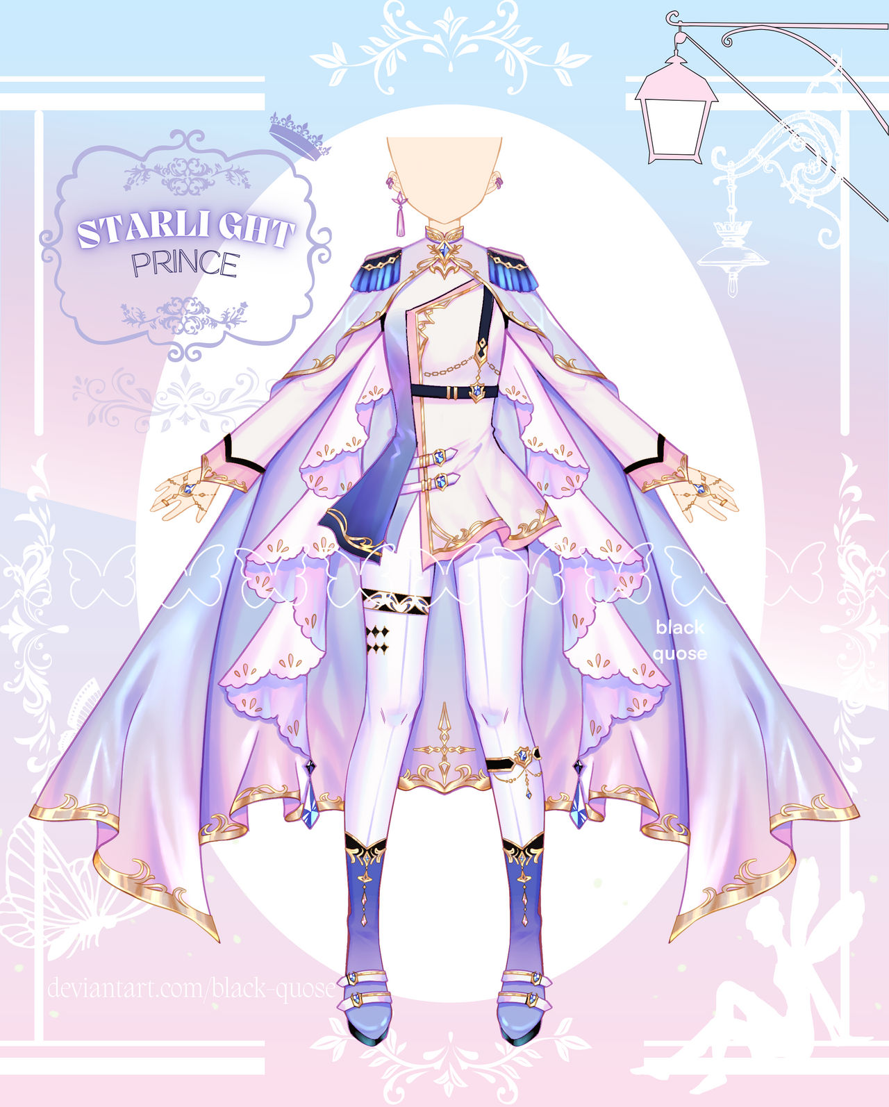 closed] Starlight Prince Outfit Adopt | auction by Black-Quose on DeviantArt