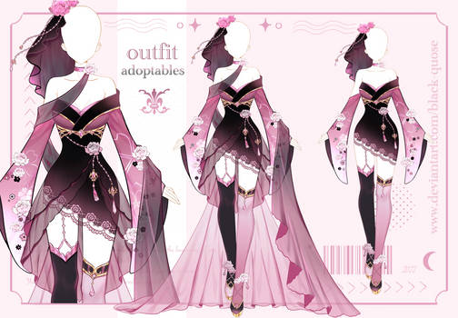 [Closed] Smokey Rose Outfit Adopt | auction