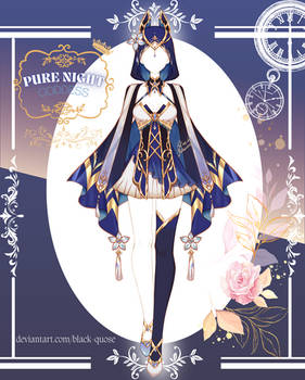 [Closed] Pure Night Goddess Outfit Adopt | auction