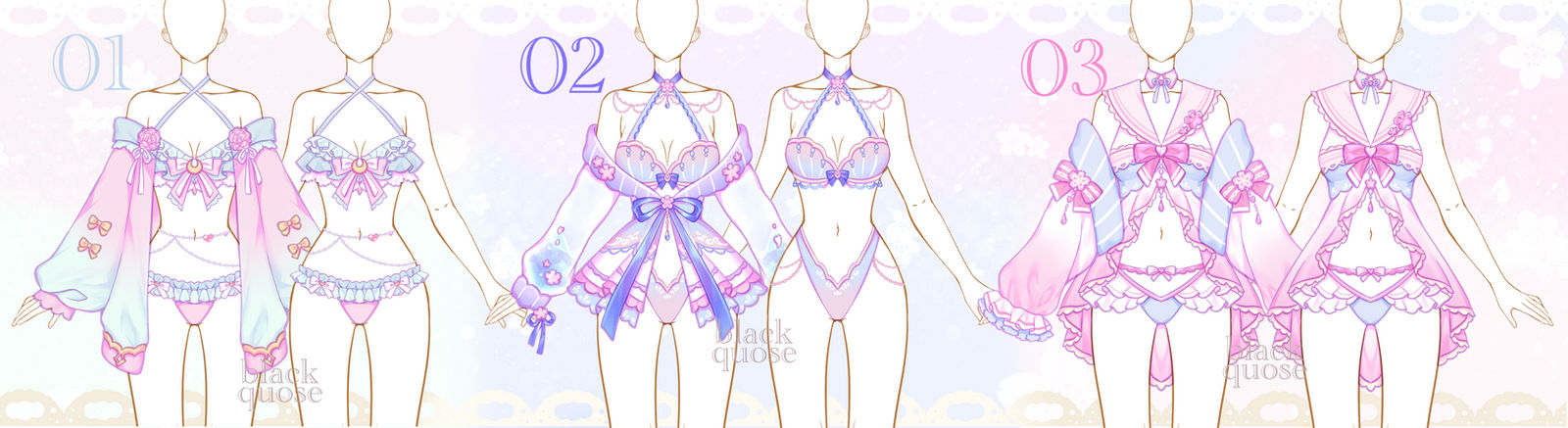 [closed] Sweet Sleepwear Outfit Adopts #64 | sp