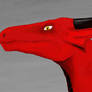 Red dragon head