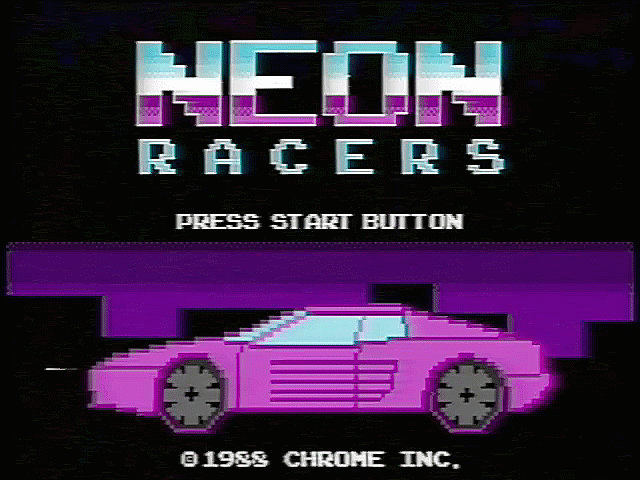 Neon Racers Title Screen by WaveGazer on DeviantArt