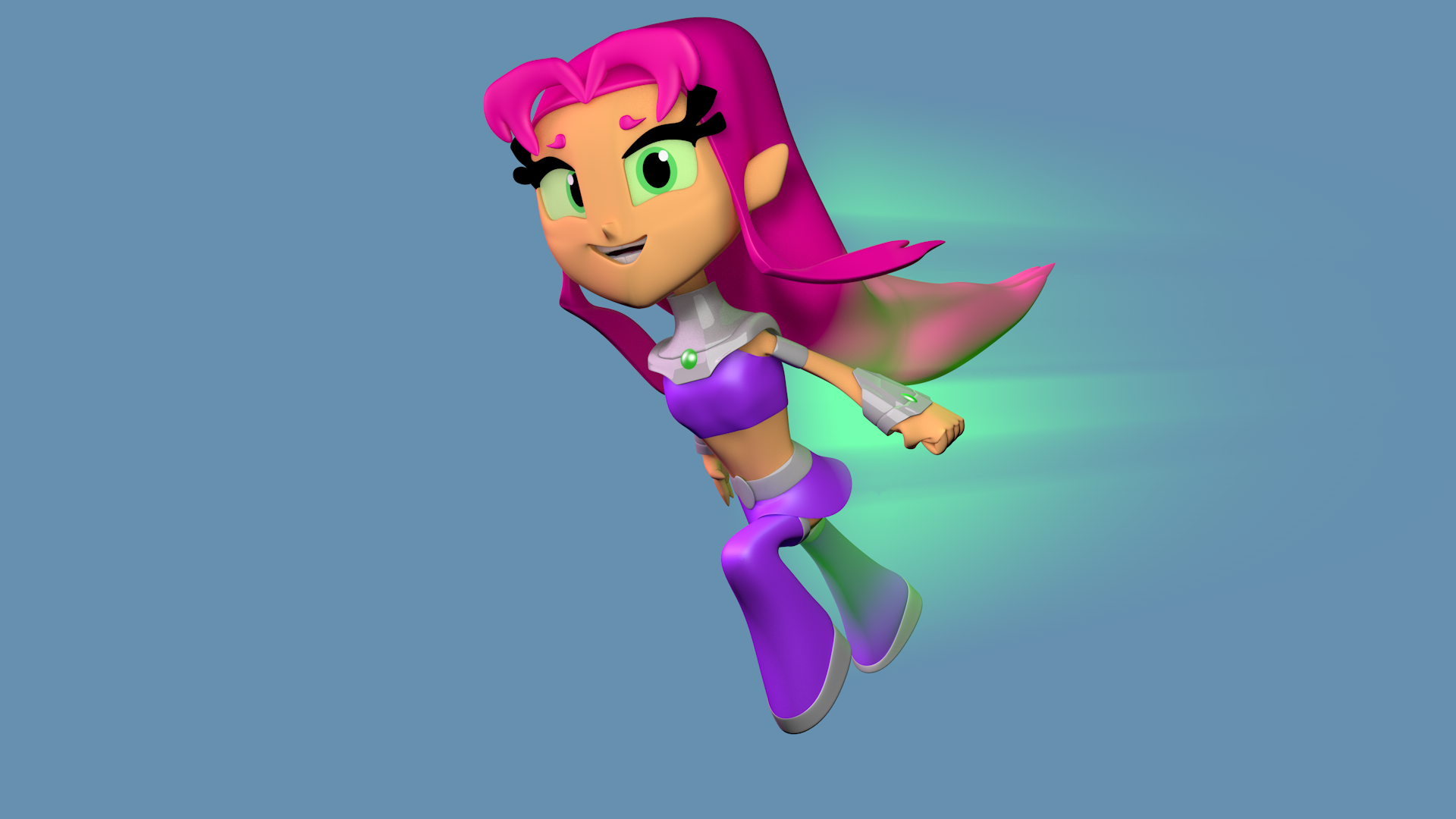 Teen Titans GO! Starfire 3D Model! by Carro1001 on DeviantArt