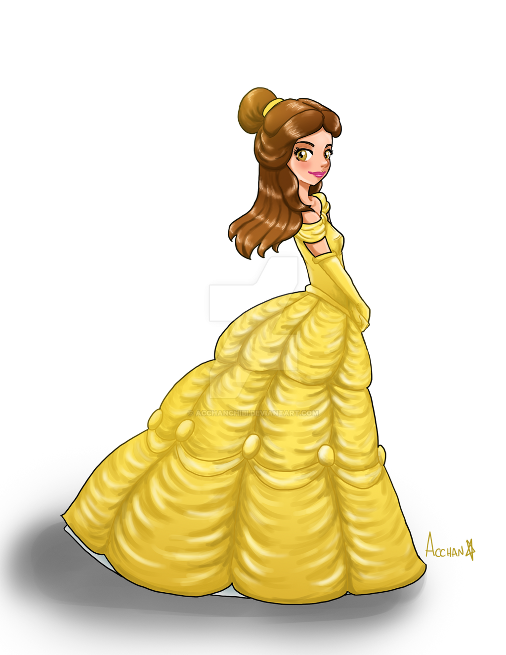 Beauty and the Beast - Belle fanart by acchanchibi on DeviantArt