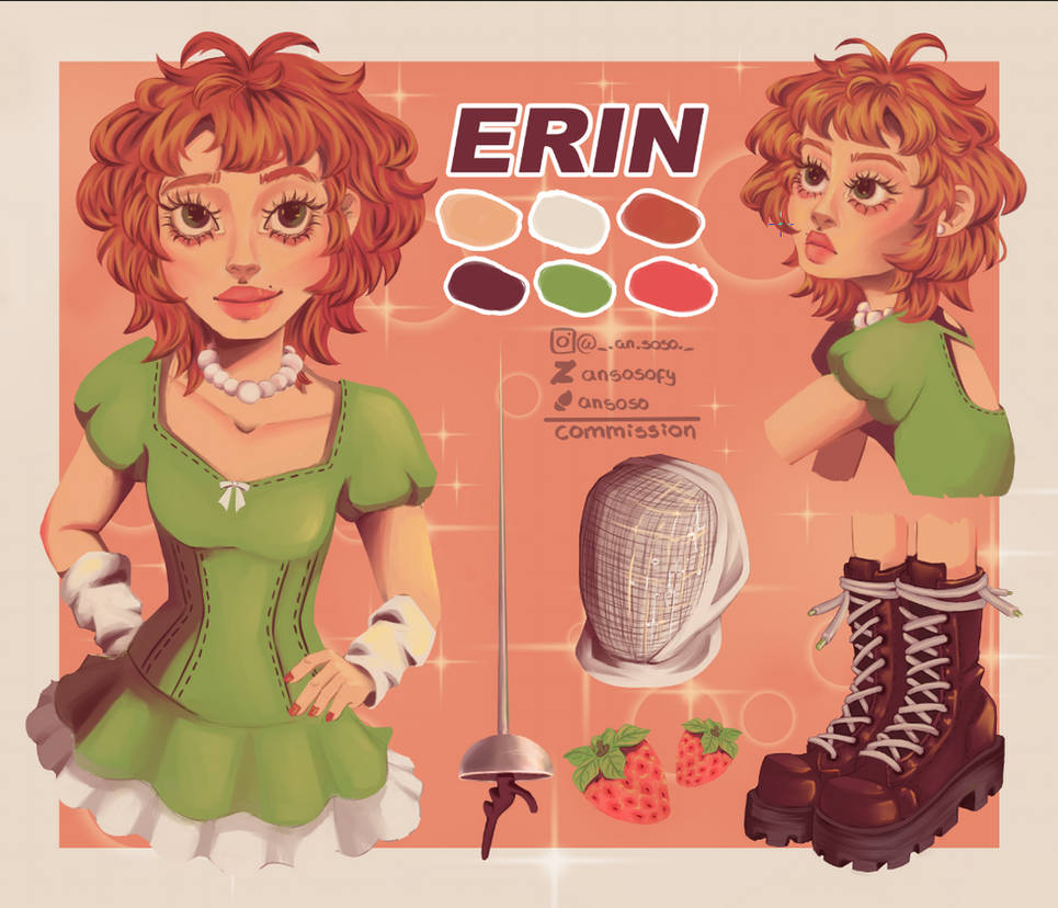 Custome reference sheet commissions by ansosofy on DeviantArt