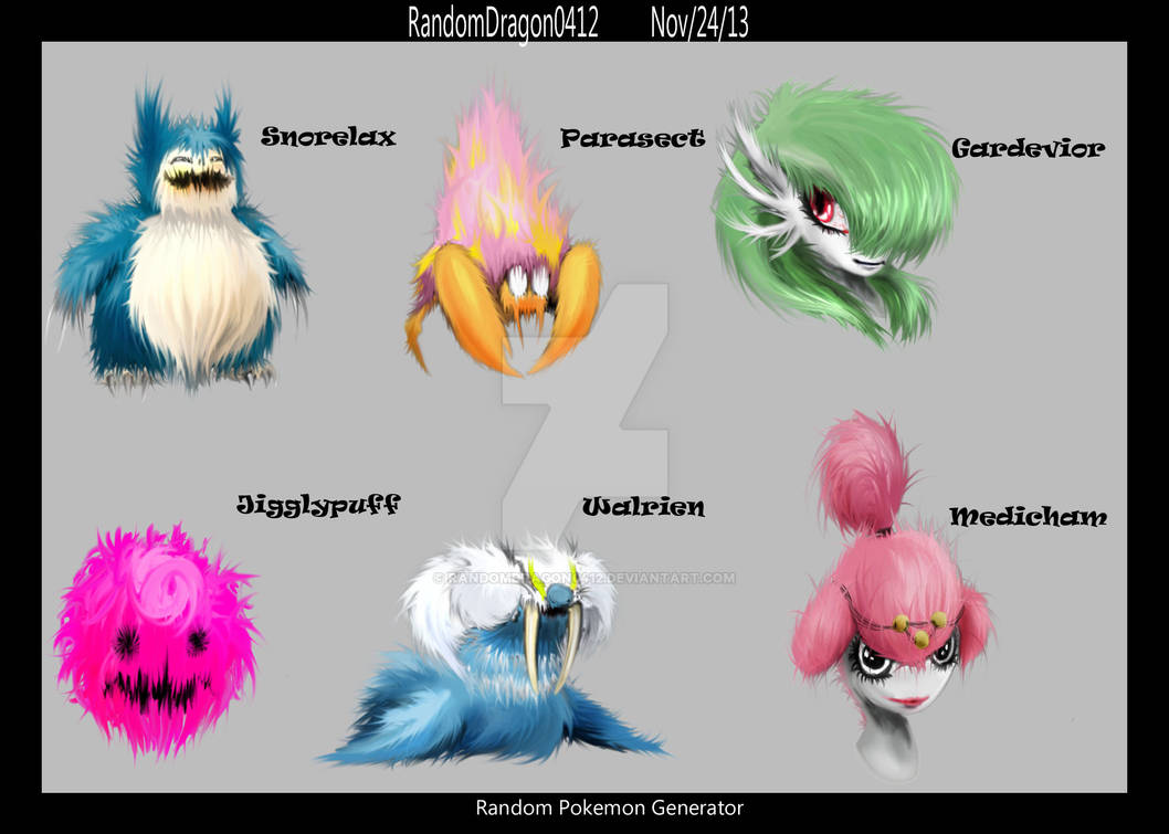 Random Pokemon Generator Team by RandomDragon0412 on DeviantArt