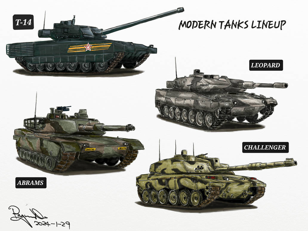 MODERN TANKS LINEUP by Ray1811 on DeviantArt