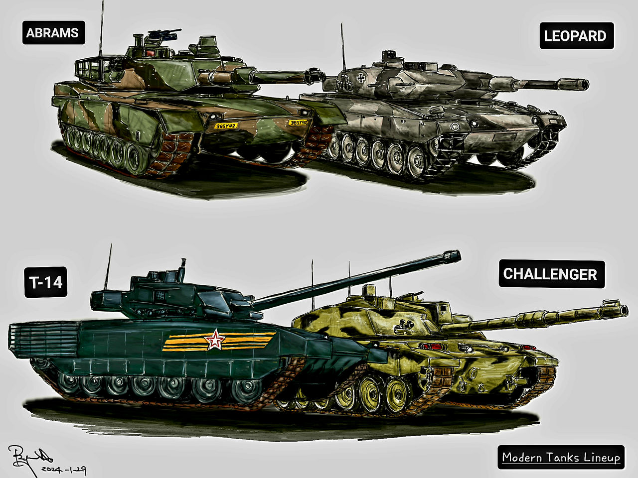 Modern Tanks Lineup 2 by Ray1811 on DeviantArt