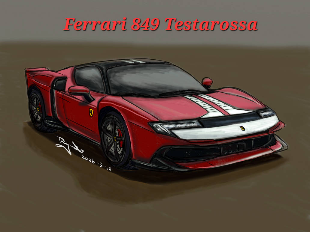 Testarossa Deviantart Ferrari 849 Testarossa by Ray1811 on DeviantArt