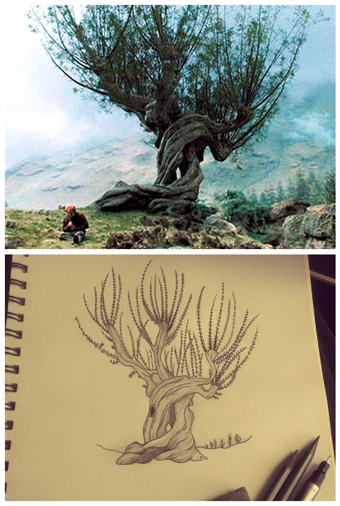 Whomping Willow Tattoo Design by LandersAlisa on DeviantArt Whomping Willow Tattoo Design by LandersAlisa on DeviantArt