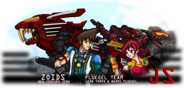 Zoids New Century Zero  Leon  Naomi (Flugel Team)