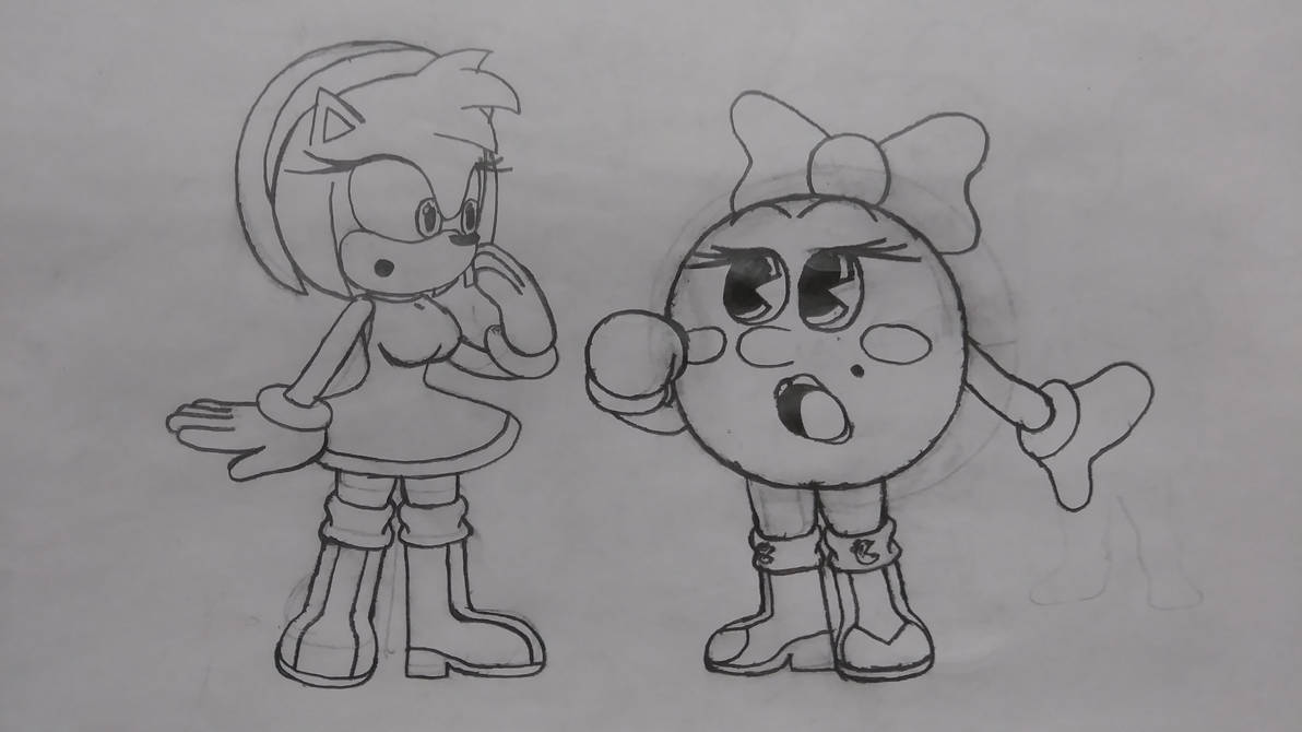 Amy Rose Meets Ms Pacman My Modern Version By RoyaleMonarch On amy-rose-meets-ms-pacman-my-modern-version-by-royalemonarch-on