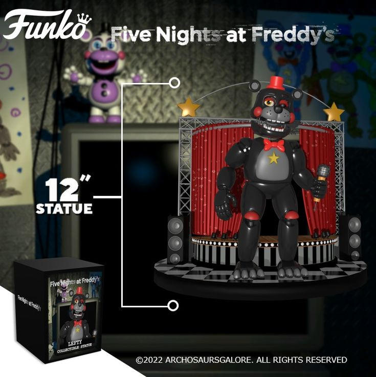 Lefty Mini Statue Fnaf fanmade 12 statue Lefty by lorilove34 on DeviantArt