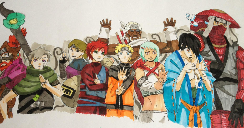 Naruto All Jinchuriki By Anime Art4000 On Deviantart