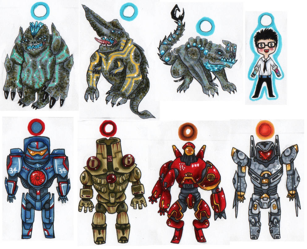 Pacific Rim Keychains by TheBrinkOfSomething on DeviantArt