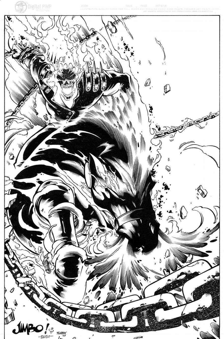 Danny Ketch Ghost Rider inks by madman1 on DeviantArt