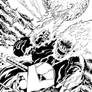 Ghost Rider cover inks