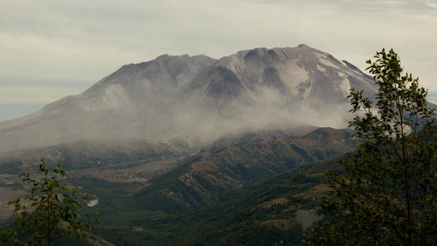 A Dusty Mount St. Helens