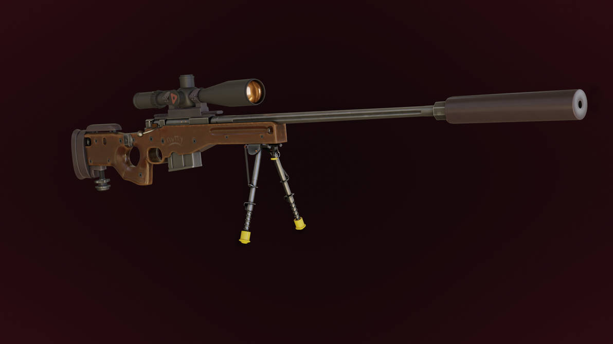 AWM Rifle model by dbanuelos92 on DeviantArt