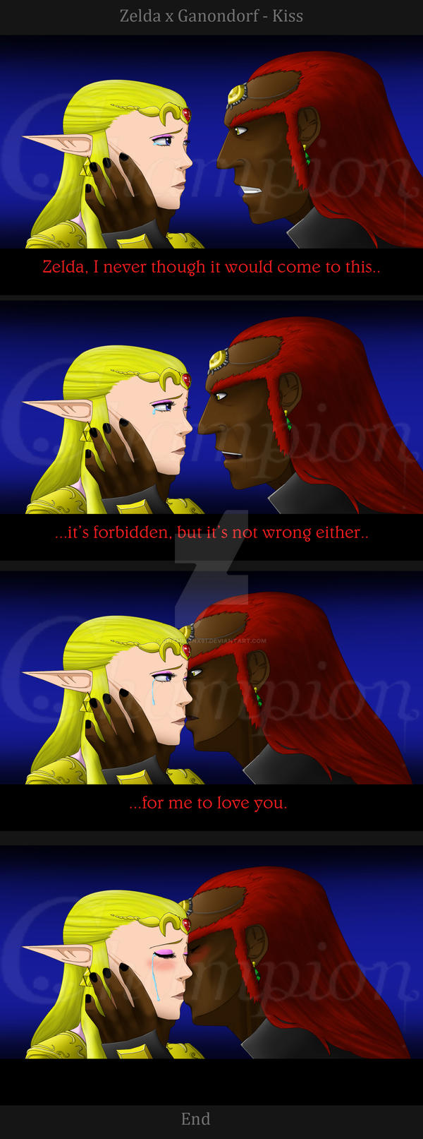 ZeldaxGanondorf-kiss comic version