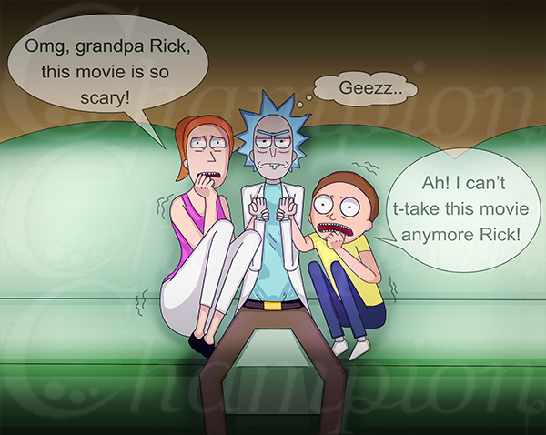 Rick and Morty - Scary Movie Night