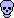 Pixel Skull Pastel Blue f2u