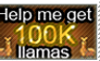 help me get 100k llamas stamp