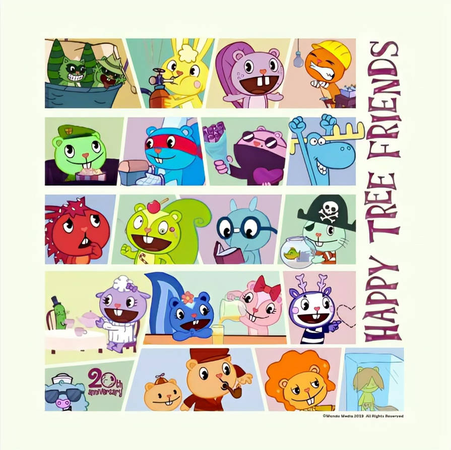 Happy Tree Matching Happy Tree Friends 20th Anniversary Towel Design by Charles102est on ...