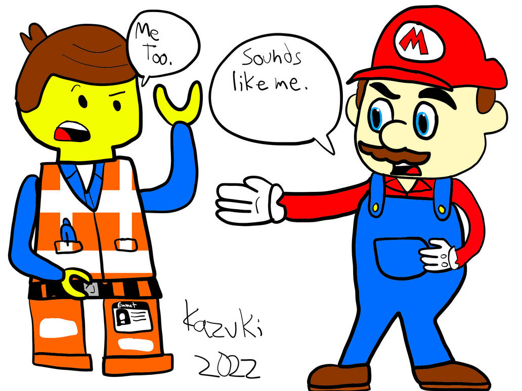 Emmet meets Mario Movie Mario by KazukiToons200 on DeviantArt Emmet meets Mario Movie Mario by KazukiToons200 on DeviantArt