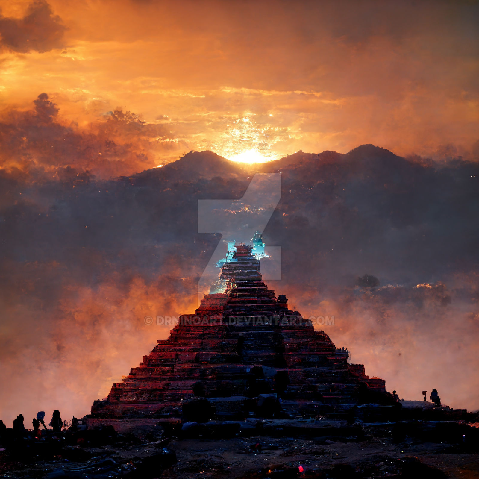 Aztec Pyramids Arrt Aztec-Maya pyramid by drninoart on DeviantArt
