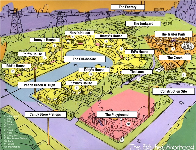 Ed Edd n Eddy Map.