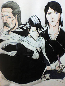 Byakuya,Ginrei and Soujun Kuchiki