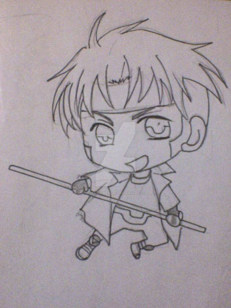 Making of Chibi Gambit as a comission by victoriapieroni on DeviantArt
