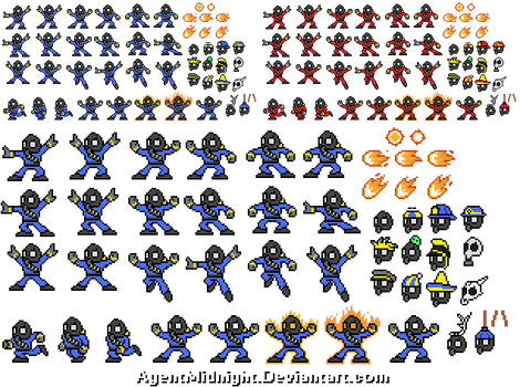 Pyro Man Sprites and Hats