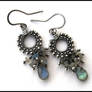 labradorite drop earrings