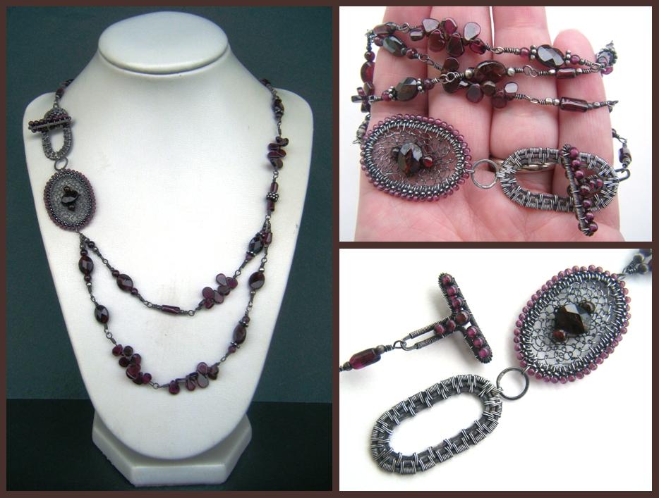 garnet necklace