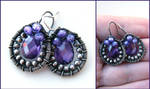 silver and purple cz by annie-jewelry