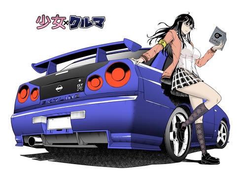 Shojo x Kuruma - Skyline GTR R34