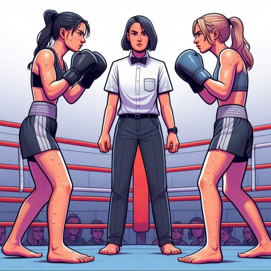 Fierce women's boxing contest! by LobCor on DeviantArt