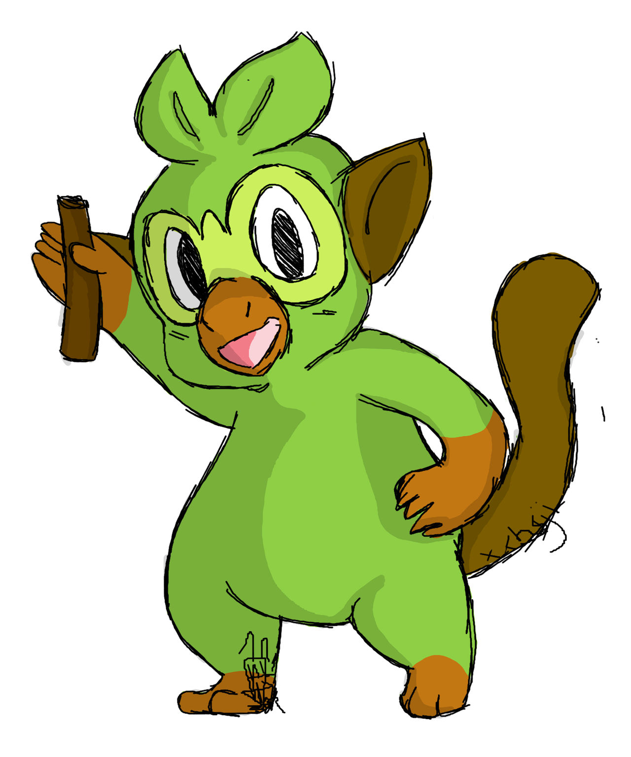 Grokey Face Grookey by Bluuuna on DeviantArt