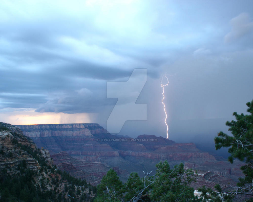 Grand Canyon Lightning