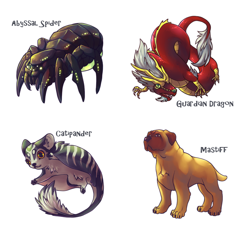 Creatures sheet 1 by sulfurbunny on DeviantArt