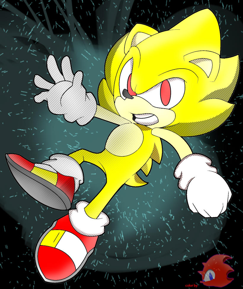 Sonic x Super Sonic redraw by XxFlamexX14 on DeviantArt