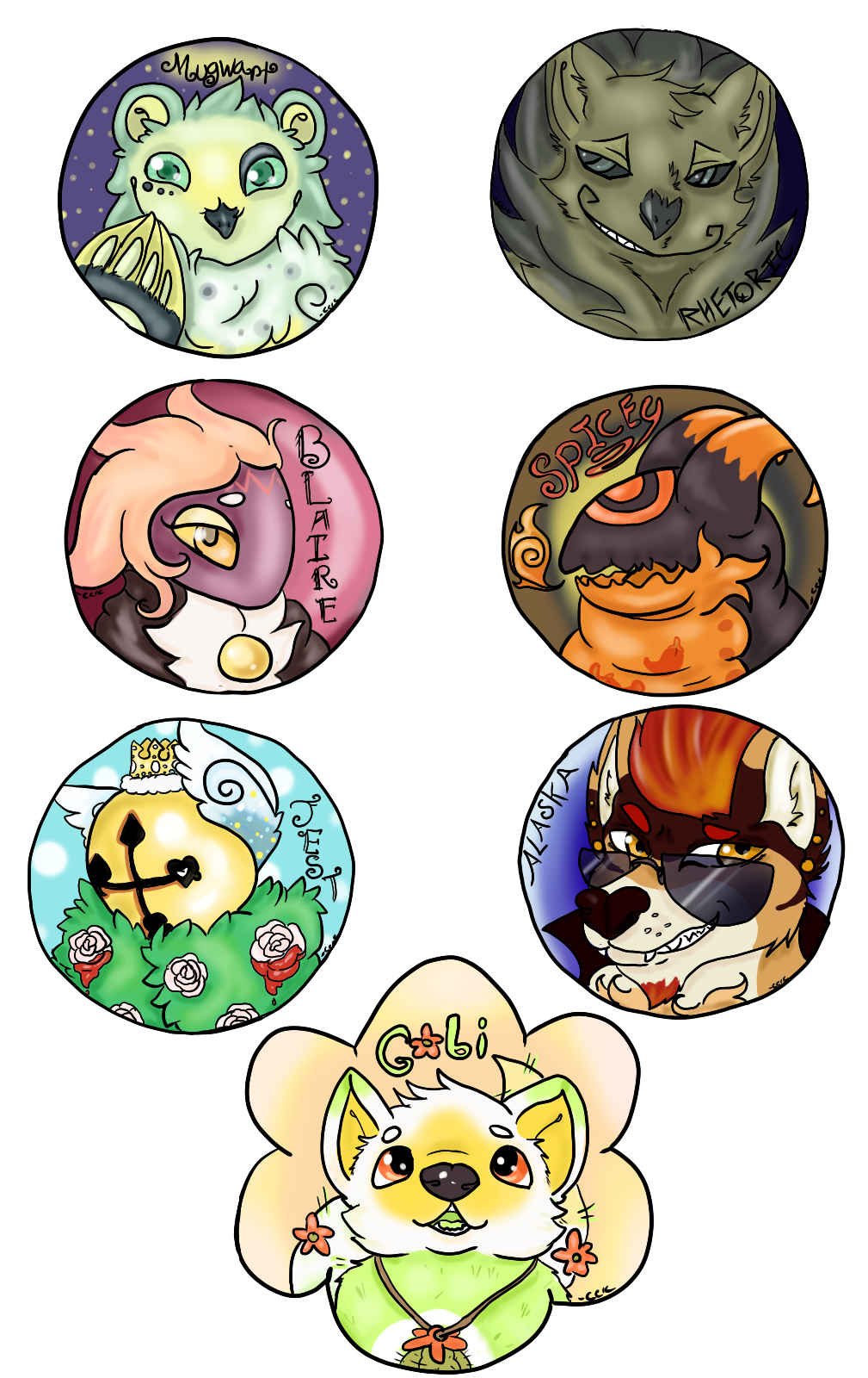 Button badges Current Examples Batch One